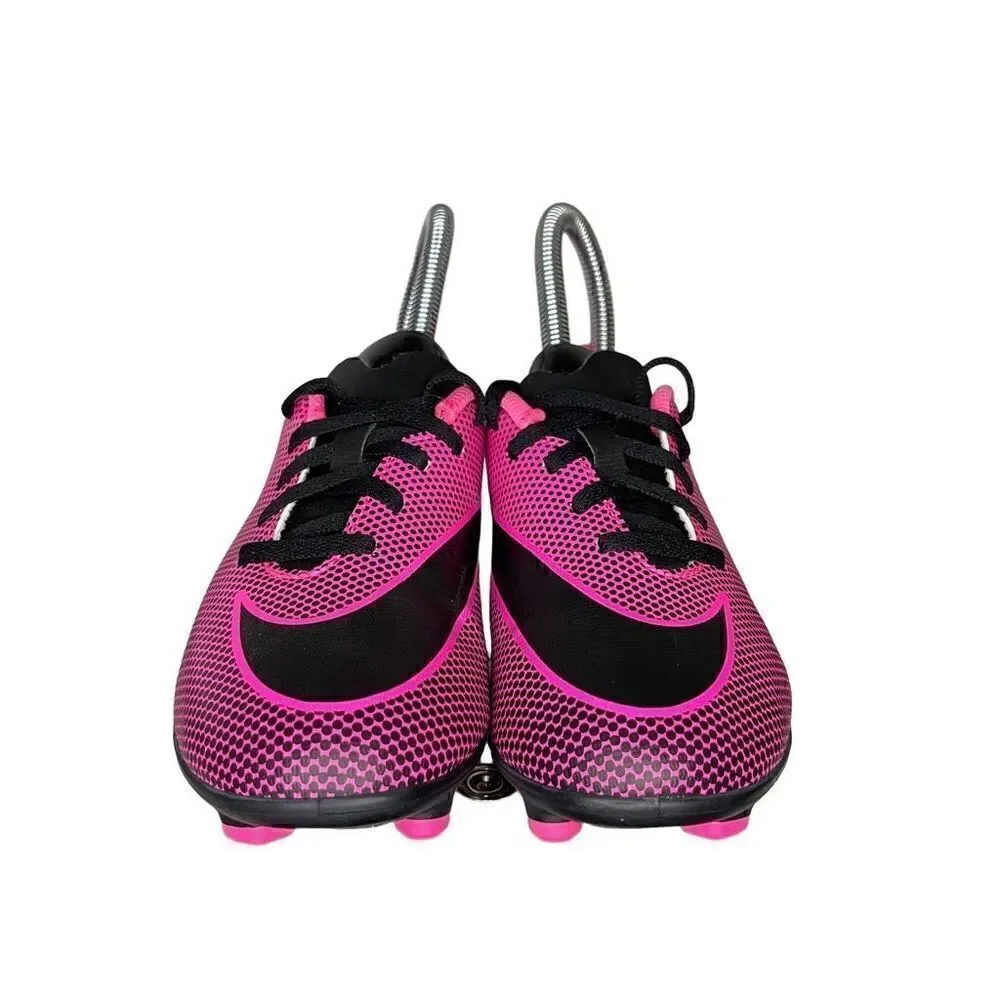 Nike Bravata Ii Girl's Youth Pink Blast Black Sneakers 1.5Y